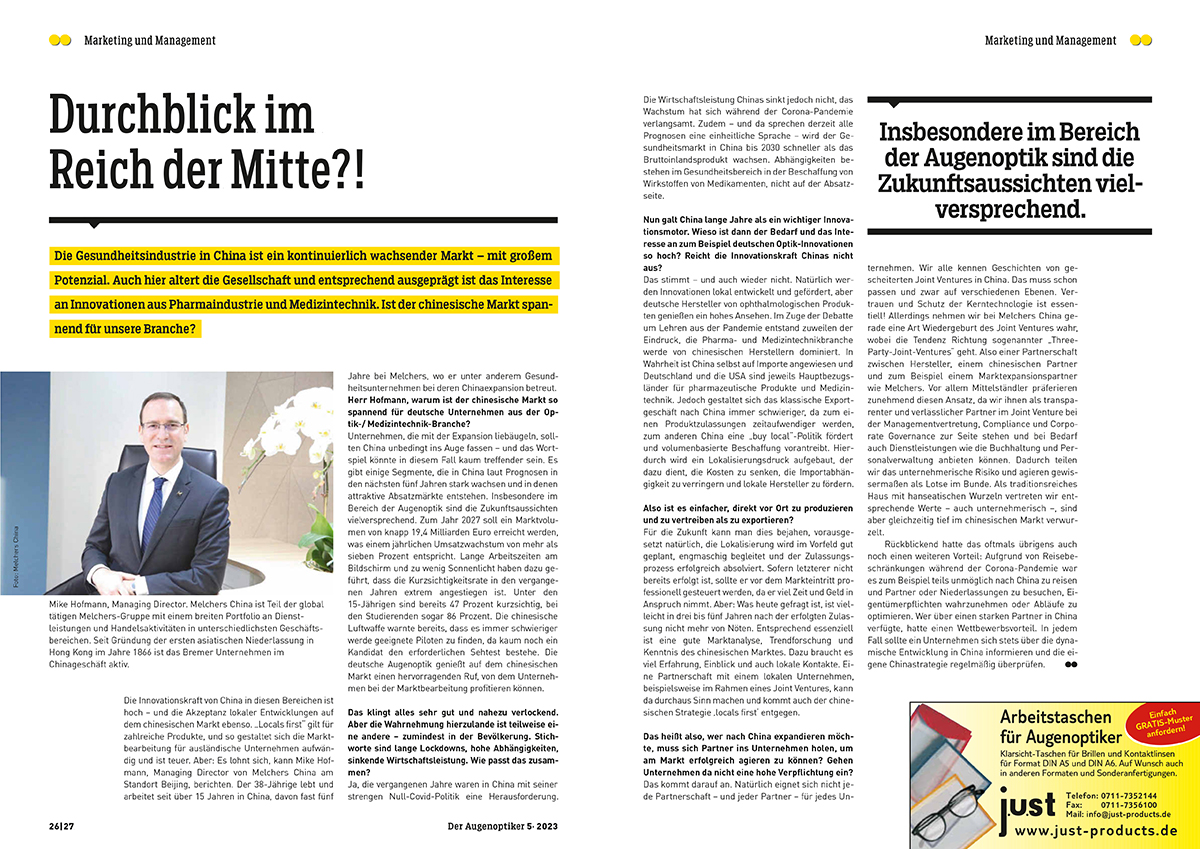 Article in Der Augenoptiker